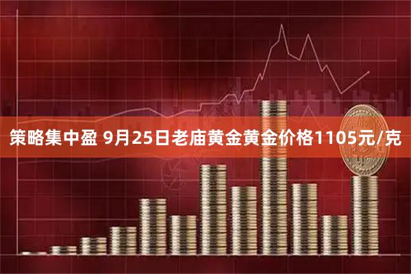策略集中盈 9月25日老庙黄金黄金价格1105元/克